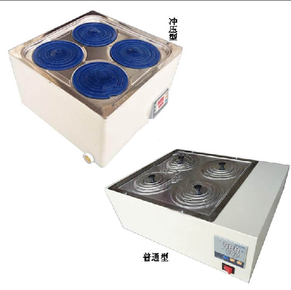 不锈钢数显水浴锅/恒温水浴锅/冲压双列四孔 冲压性 型号:MW166-HH-4A